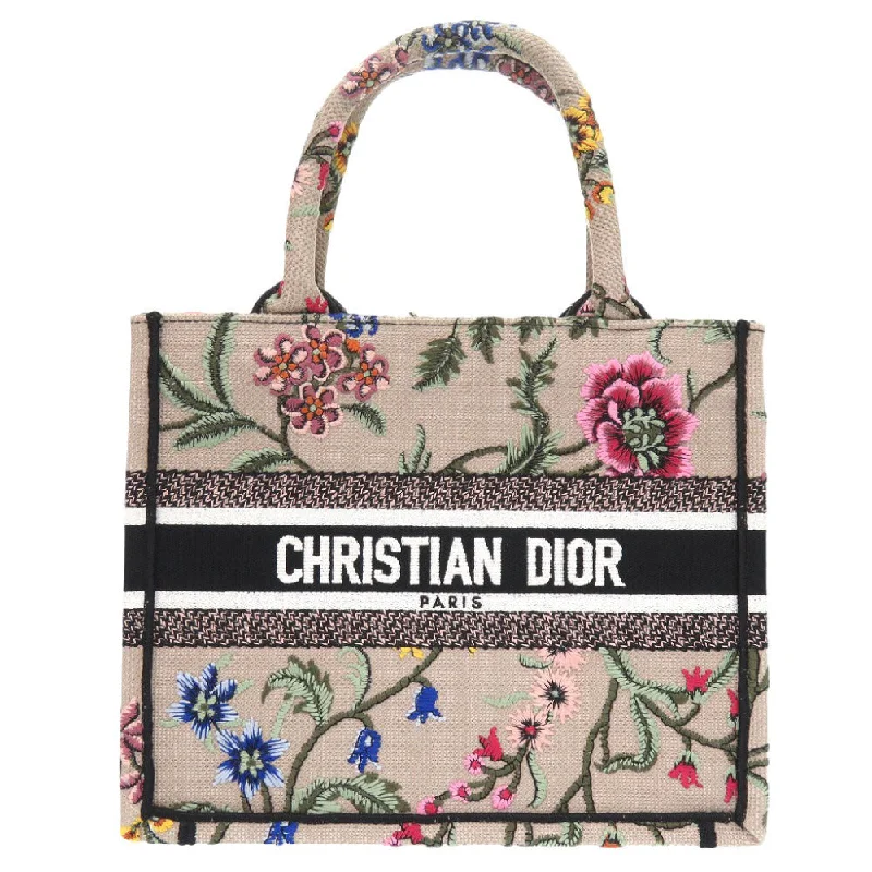 Christian Dior designer bags for night events -Christian Dior Tote Bag canvas beige Small Floral Book Tote