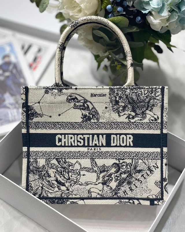 Christian Dior handbags with creative designs -Christian Dior Small Book Tote White