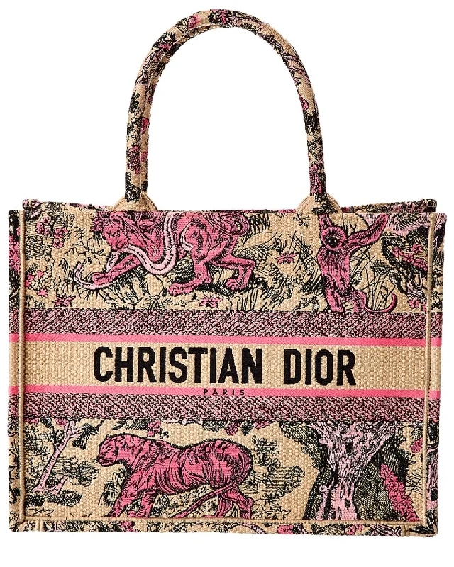 Christian Dior handbags with creative embellishments -Dior Book Canvas Tote