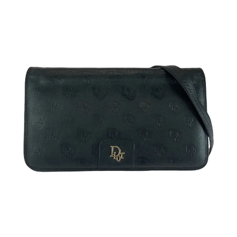 Christian Dior luxury handbags for refined taste -Christian Dior Black Leather Shoulder Bag