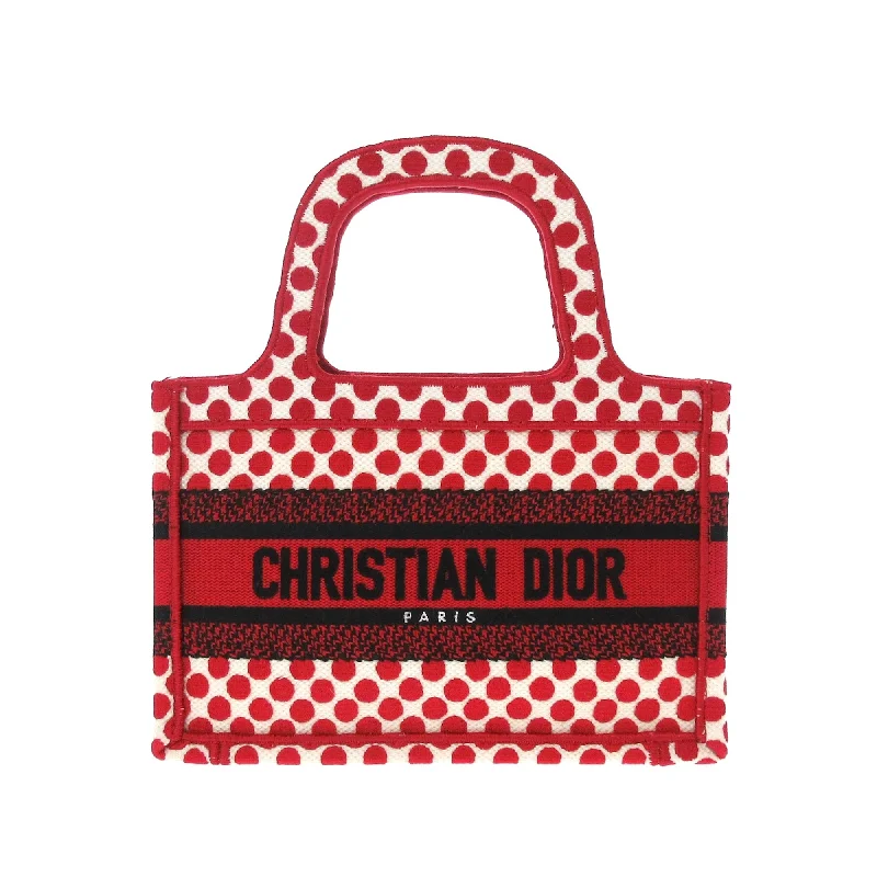 Christian Dior designer handbags with chic patterns -Red Dior Mini Dioramour Book Tote