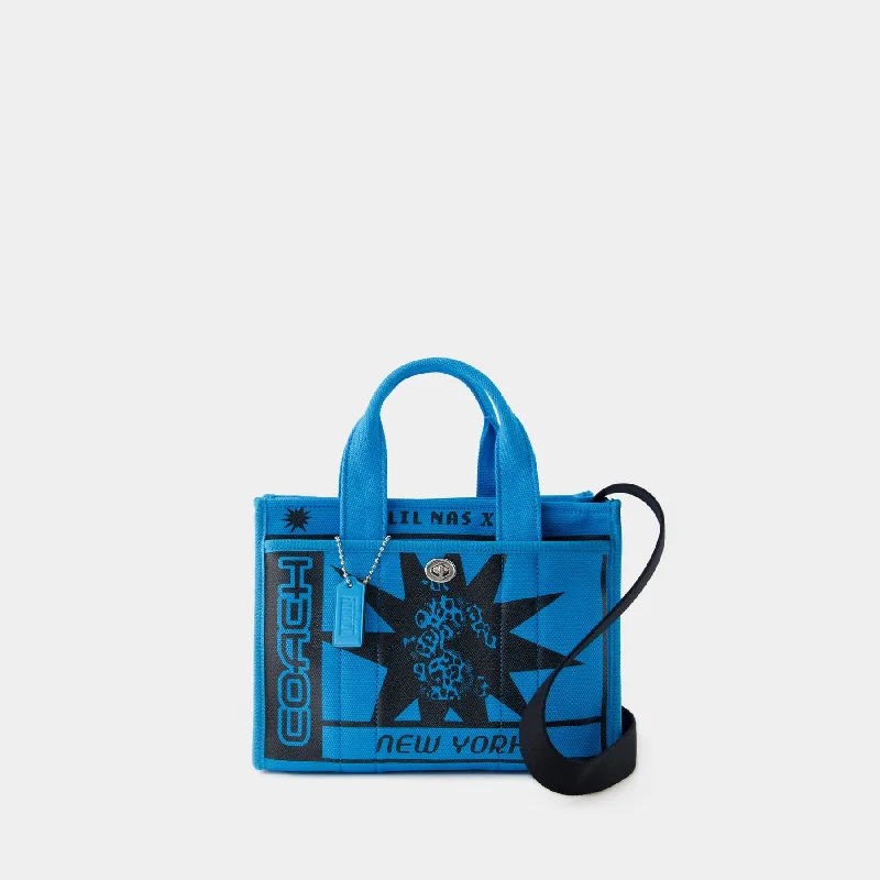 Coach handbags with artistic flair -Lil Nas X Drop Cargo Tote 26 - Coach - Canvas - Blue