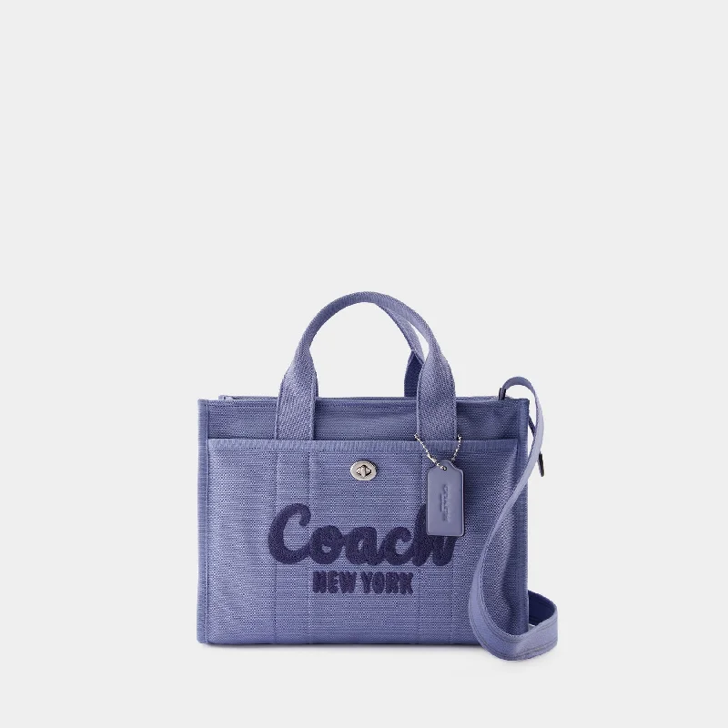 Coach bags with luxury details -Cargo Tote - Coach - Cotton - Blue