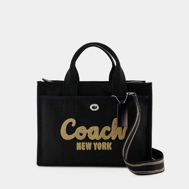 Coach bags for travel styling -Cargo Tote  - Coach - Canvas - Black