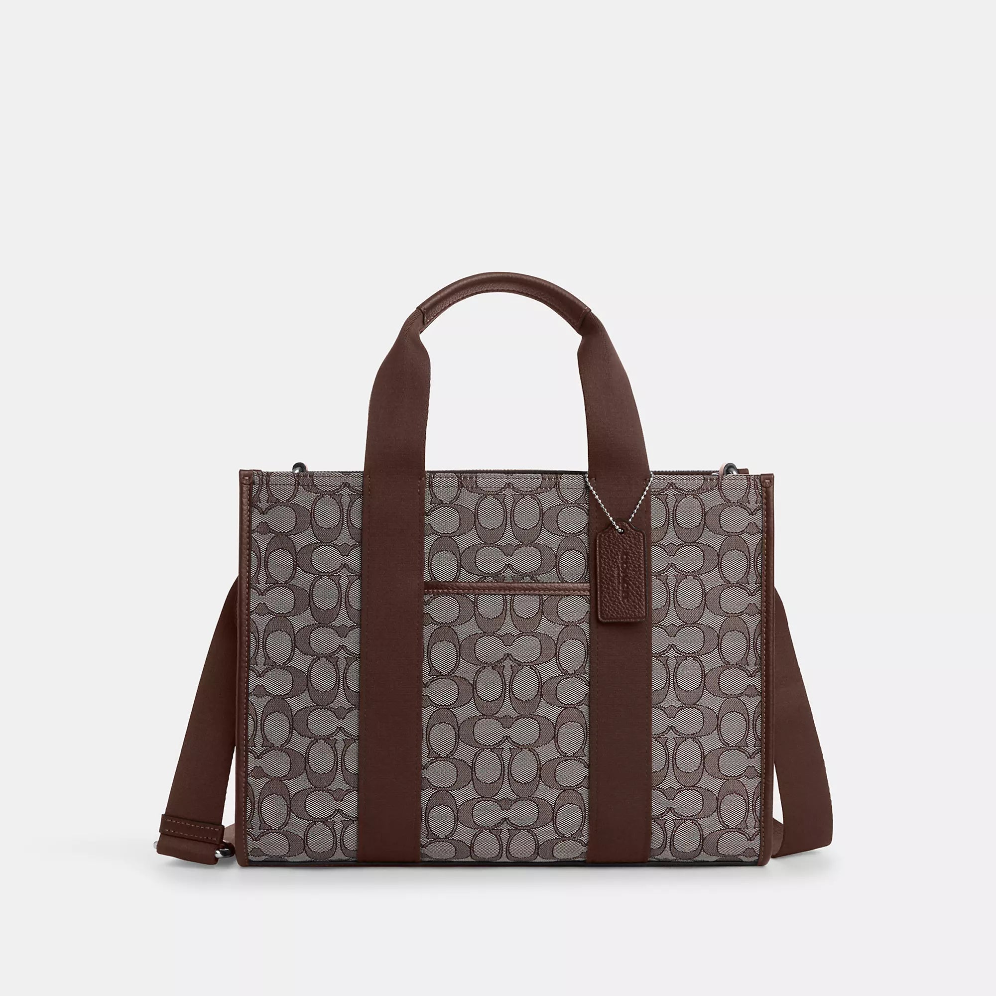 Coach small leather handbags -Coach Outlet Smith Tote Bag In Signature Jacquard