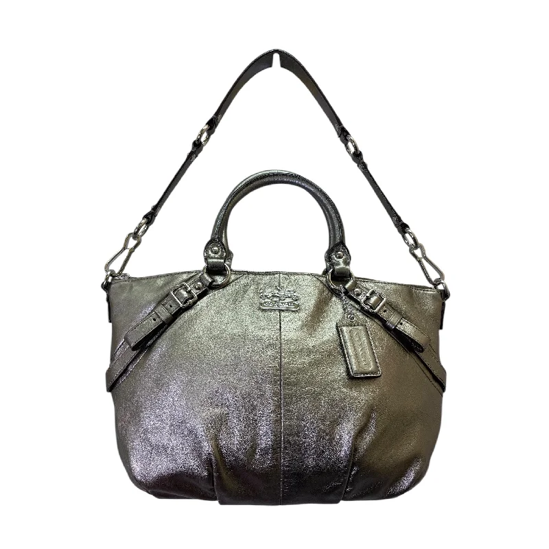 Coach handbags with contrasting details -Handbag Designer By Coach In Taupe, Size:Medium