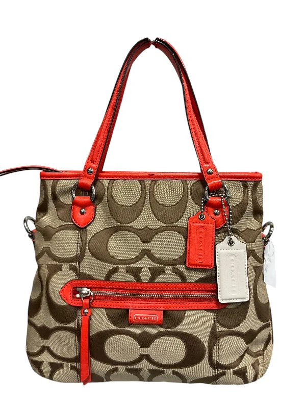 Coach handbags with smooth leather -Handbag Designer By Coach, Size: Medium