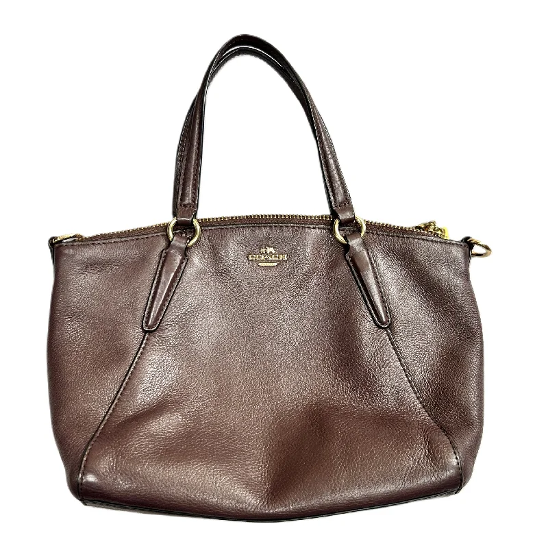 Coach classic leather bags -Handbag Designer By Coach, Size: Small