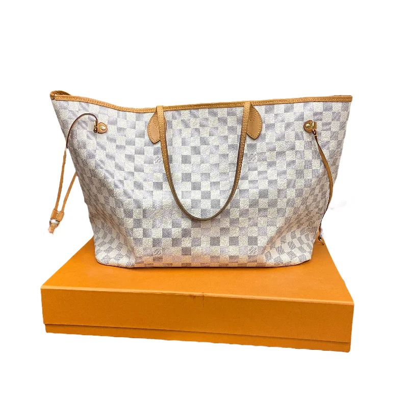 Louis Vuitton handbags with gold accents -Handbag Luxury Designer By Louis Vuitton, Size: Large