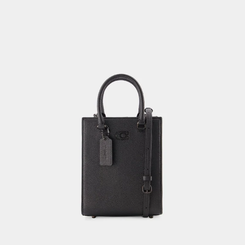 Coach bags for statement style -Tote 16 Tote Bag - Coach - Leather - Black