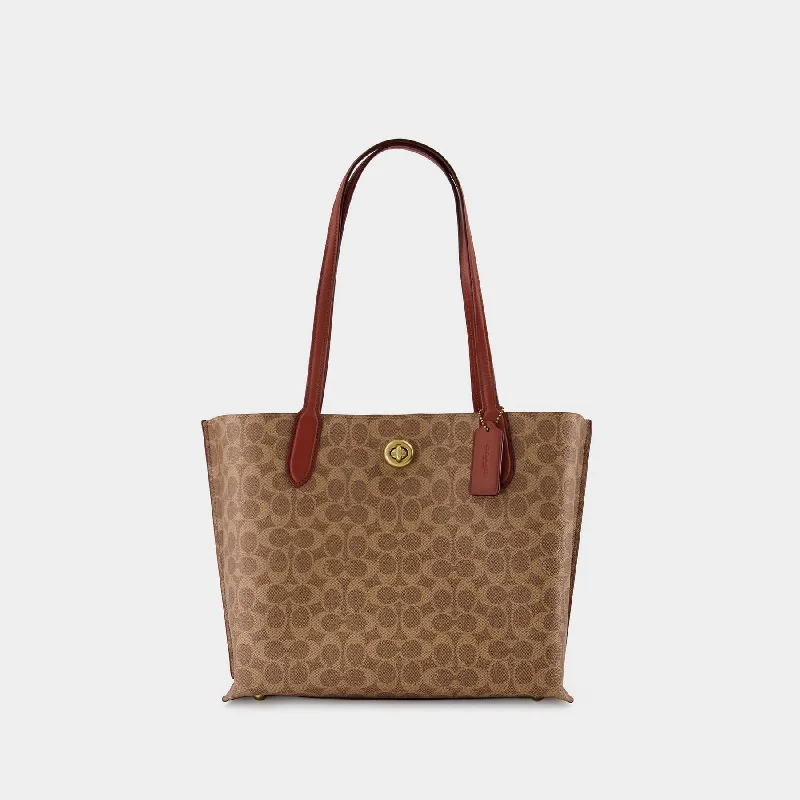 Coach handbags with luxury appeal -Willow Tote Bag - Coach - Beige - Canva