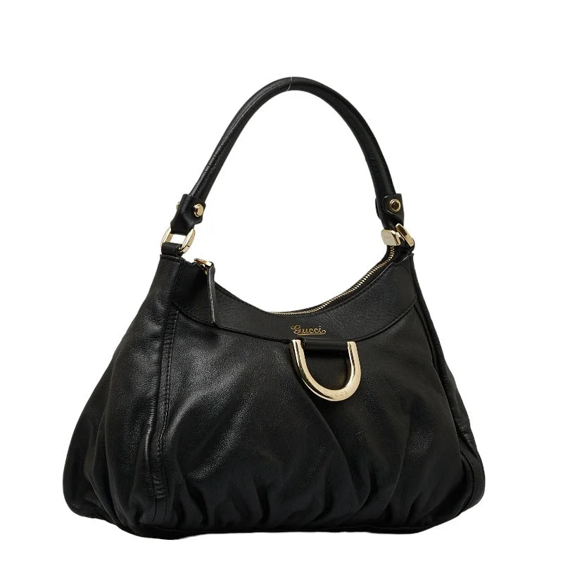 GUCCI bags for glamorous women -Gucci Abbey Handbag 190525 Black Leather  Gucci