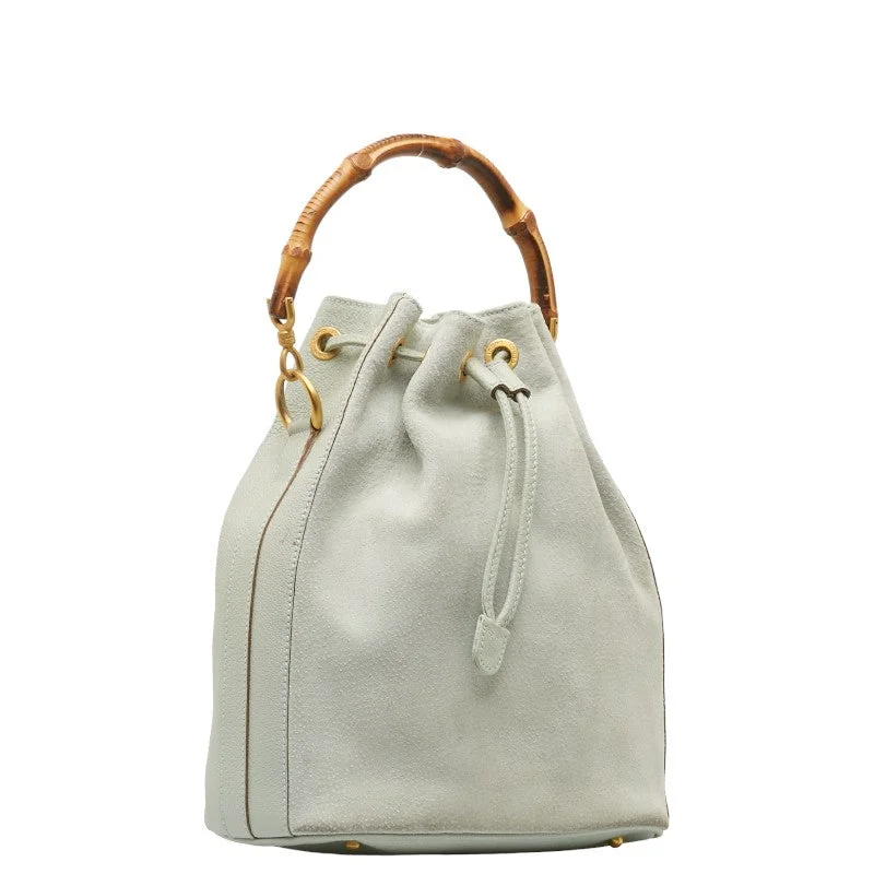 GUCCI handbags with luxury appeal -Gucci Bamboo Handbag 001 3754 1657 Light Blue Swedish Leather Lady Gucci