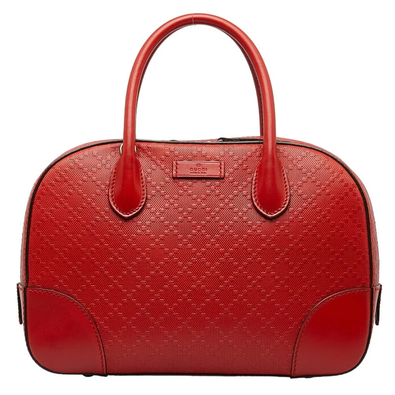 GUCCI handbags with floral designs -Gucci Bright Diamonds 354224 Handbags Leather Orange Ladies