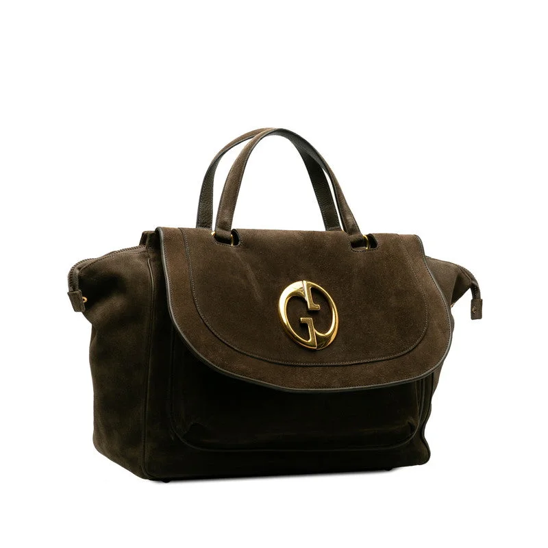 GUCCI bags with geometric designs -Gucci Double G Handbag Boston Bag 251813 Brown Swedish Lady Gucci