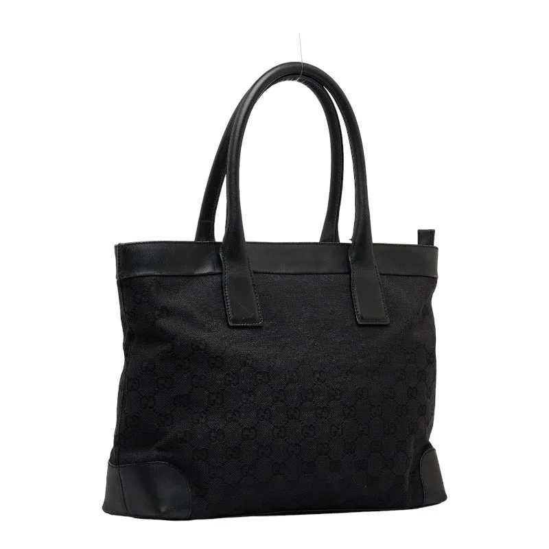 GUCCI bags with striking designs -Gucci GG canvas 002 1119 Handbag Canvas/Leather Black  Stirling