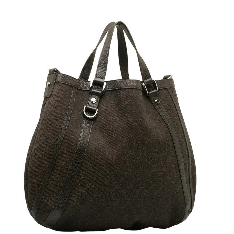 GUCCI luxury handbags with zip closure -Gucci GG canvas handbag 268641 Brown canvas leather ladies Gucci