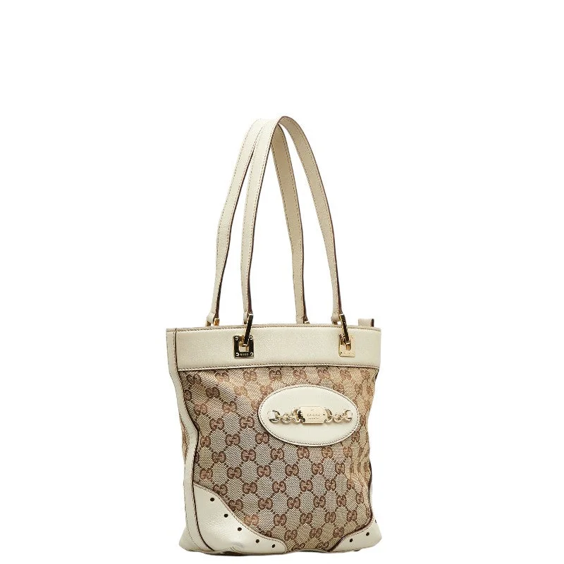 GUCCI bags with studded designs -Gucci White GG Handbag