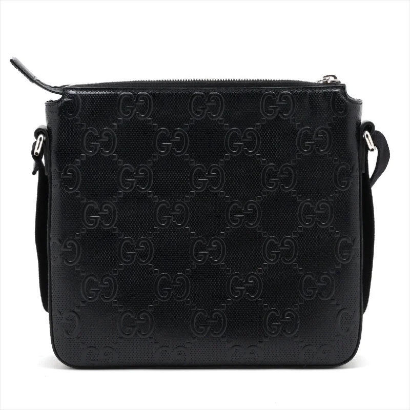 GUCCI vintage handbags collection -Gucci GG Embos Leather Shoulder Bag 406410 Black