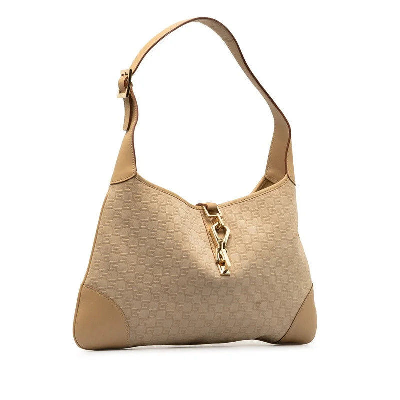 GUCCI bags for seasonal style -Gucci GG Jackie One-Shoulder Handbag 001 4057 Beige  Leather  Gucci