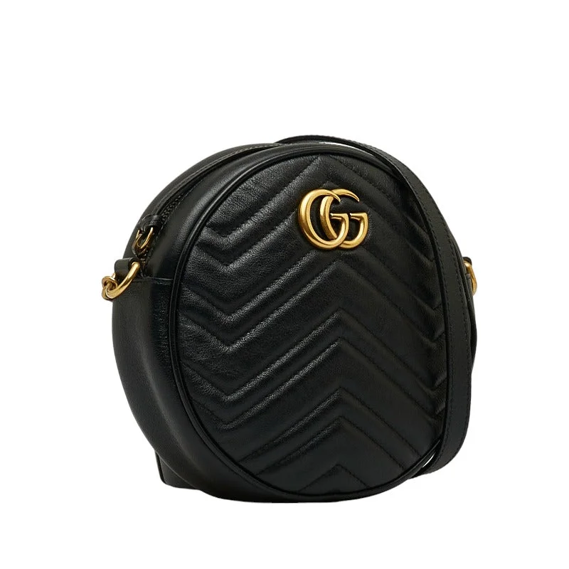 GUCCI bags with detachable straps -Gucci Black GG Shoulder Bag