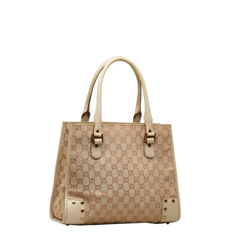 GUCCI bags with studded designs -Gucci GG Monogram Canvas Tote Handbag 124260 Women's