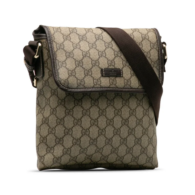 GUCCI luxury bags for women -Gucci GG Plus  Shoulder Bag 223666 Beige Brown PVC  Gucci Gucci