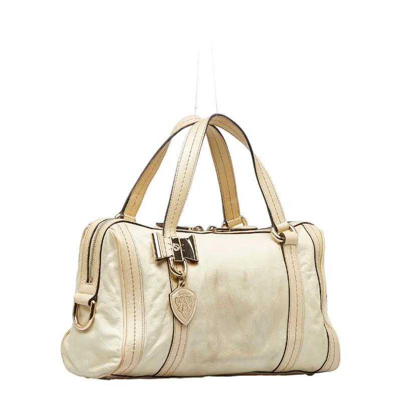 GUCCI bags with chic details -GUCCI Gucci 181487 Handbag Leather White Ladies Gucci