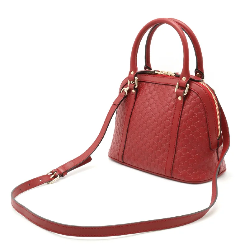 GUCCI monogram bags for women -GUCCI Gucci GG Microchipsima Handbags Mini-Bags 2WAY Shoulder Bags Laser Red Gold  Outlet 449654