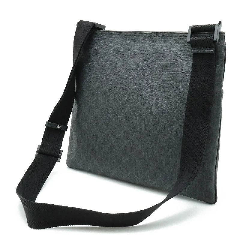 GUCCI bags for exclusive fashion styling -GUCCI Gucci GG Spring GG Plus Shoulder Bag Pulled Shoulder PVC Leather Black 162904