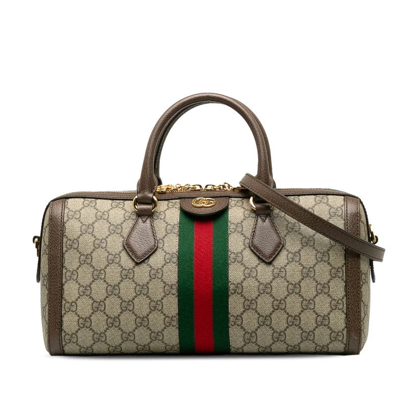 GUCCI white leather handbags for sale -GUCCI Ophidia Top Handle Bag in Monogram 524532 Ladies