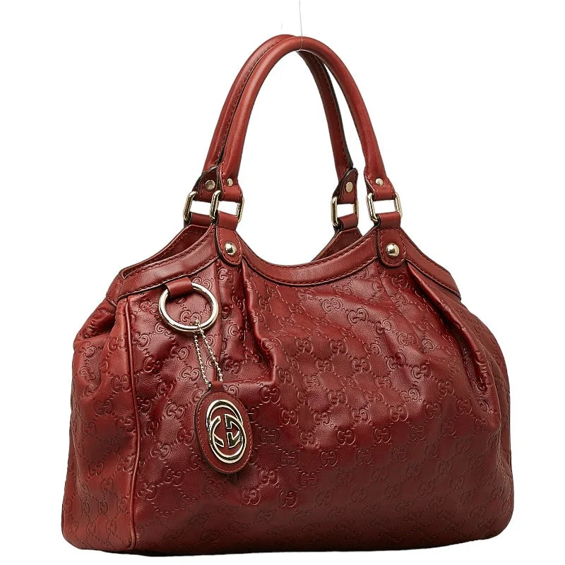 GUCCI luxury bags with fine detailing -Gucci Gucci Suki Shoulder Bag 211944 Red Leather Lady Gucci