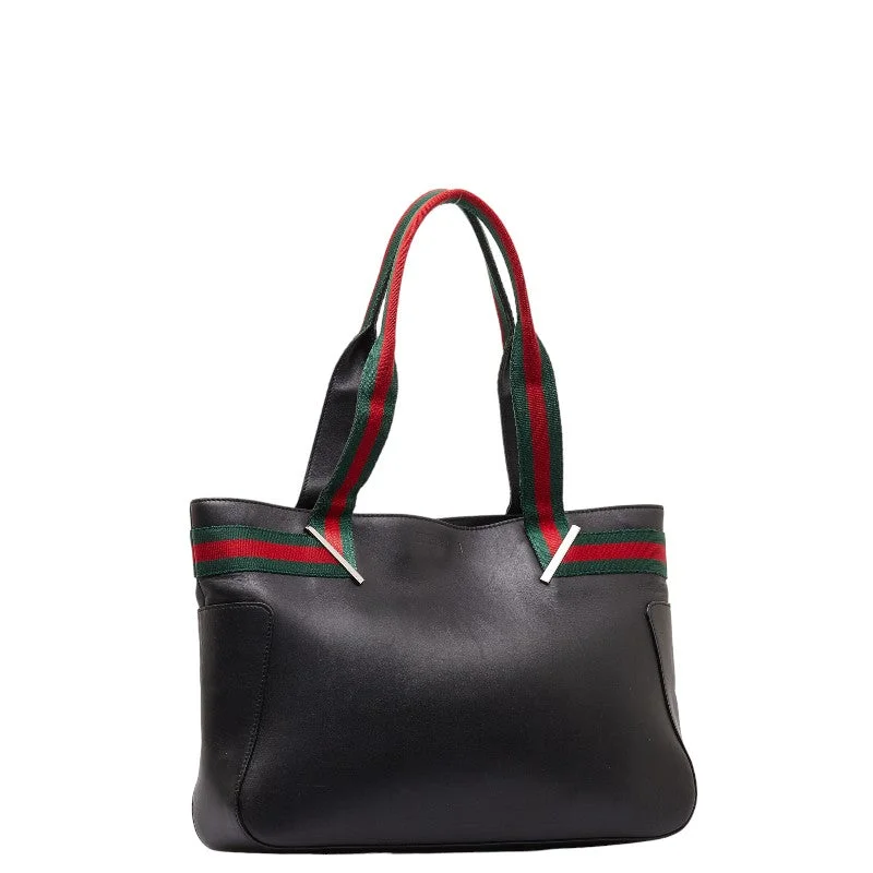 GUCCI pink handbags for women -Gucci Sherry Shoulder Bag 73983 Black Multicolor Leather  Gucci