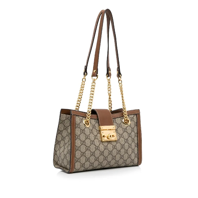 GUCCI handbags with chic style -Gucci Small GG Supreme Padlock Tote