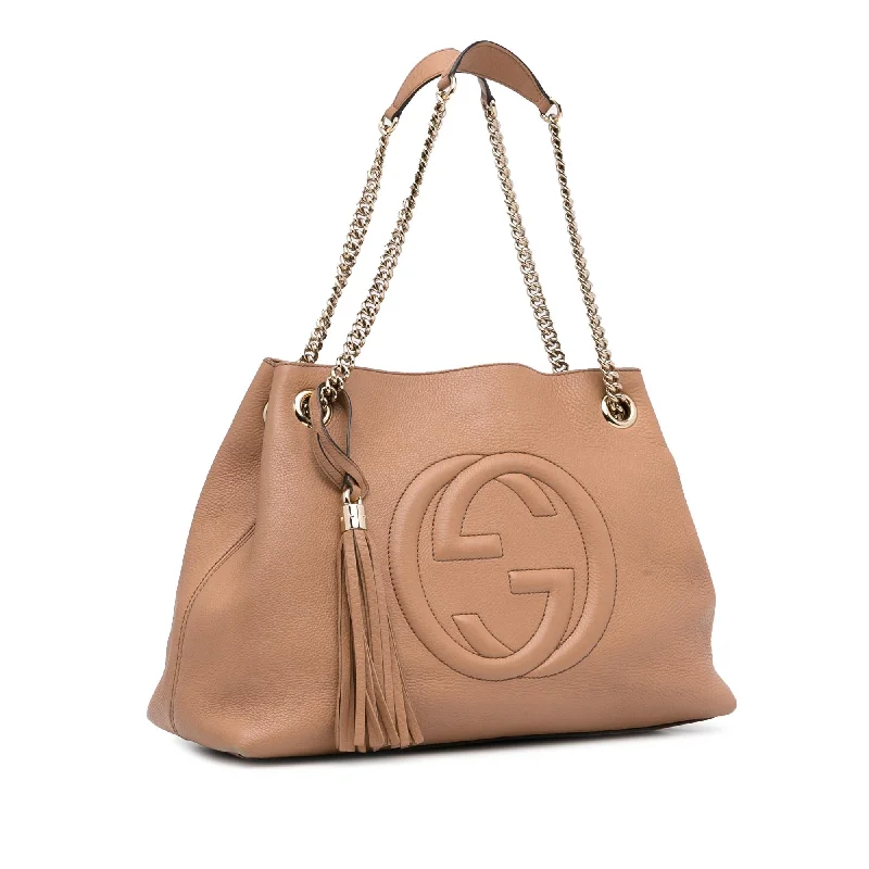 GUCCI bags for elegant fashionistas -Gucci Soho Chain Tote (SHG-e996dt)