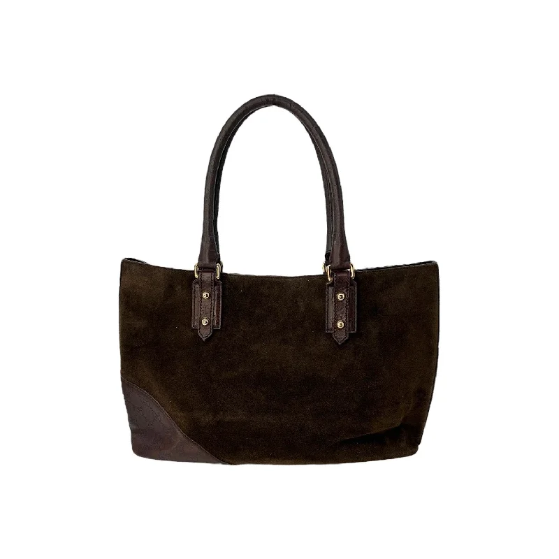 GUCCI classic bags for sophisticated women -Gucci Suede Hasler Horsebit Tote