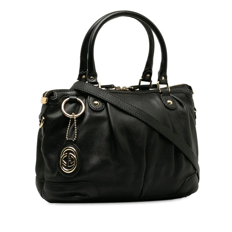 GUCCI elegant handbags for women -Gucci Suki Handbags 2WAY 247902 Black Leather  Gucci