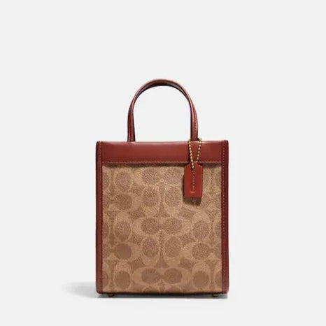 Coach bags for women’s fashion -Mini Cashin Tote In Signature Canvas