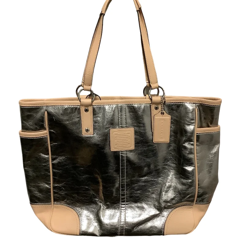 Coach handbags with metallic finishes -Tote Designer By Coach  Size: Large