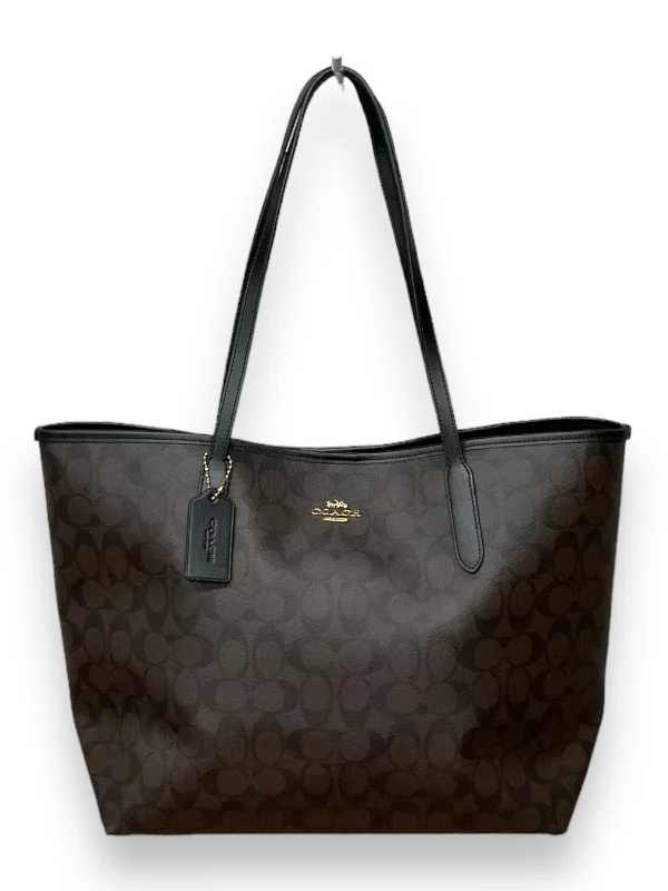 Coach exclusive leather handbags -Tote Designer By Coach  Size: Large