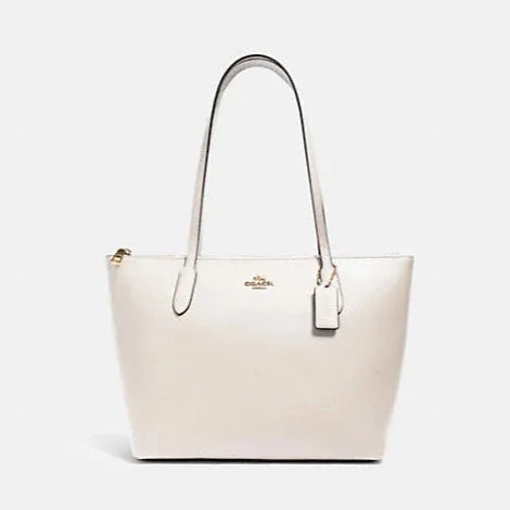 Coach handbags with metallic finishes -Zip Top Tote