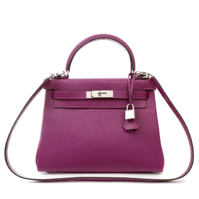 Hermes bags for the ultimate luxury -Hermes 28cm Anemone Evercolor Kelly w/ Palladium Hardware