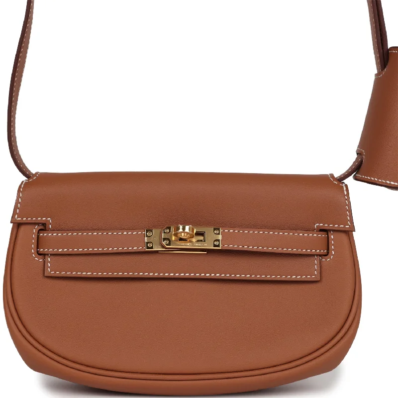 Hermes bags with polished details -Hermes Kelly Moove Gold Swift Gold Hardware