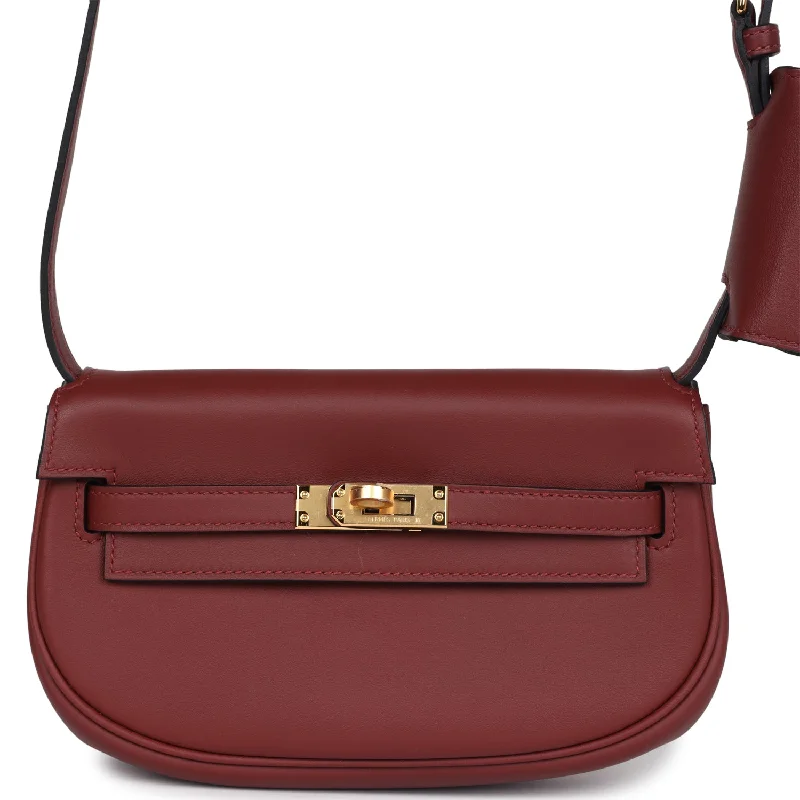 Hermes bags with premium appeal -Hermes Kelly Moove Rouge H Swift Gold Hardware