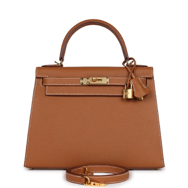 Hermes bags for timeless designs -Hermes Kelly Sellier 28 Gold Epsom Gold Hardware