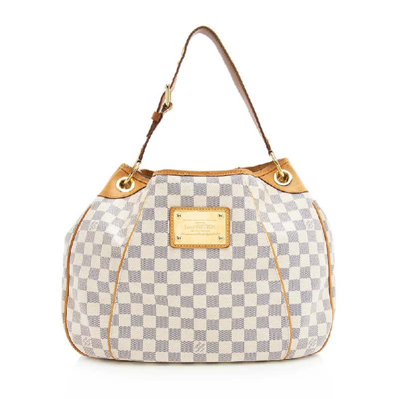 Louis Vuitton handbags with elegant details -Louis Vuitton Damier Azur Galliera PM Shoulder Bag - FINAL SALE (SHF-20151)