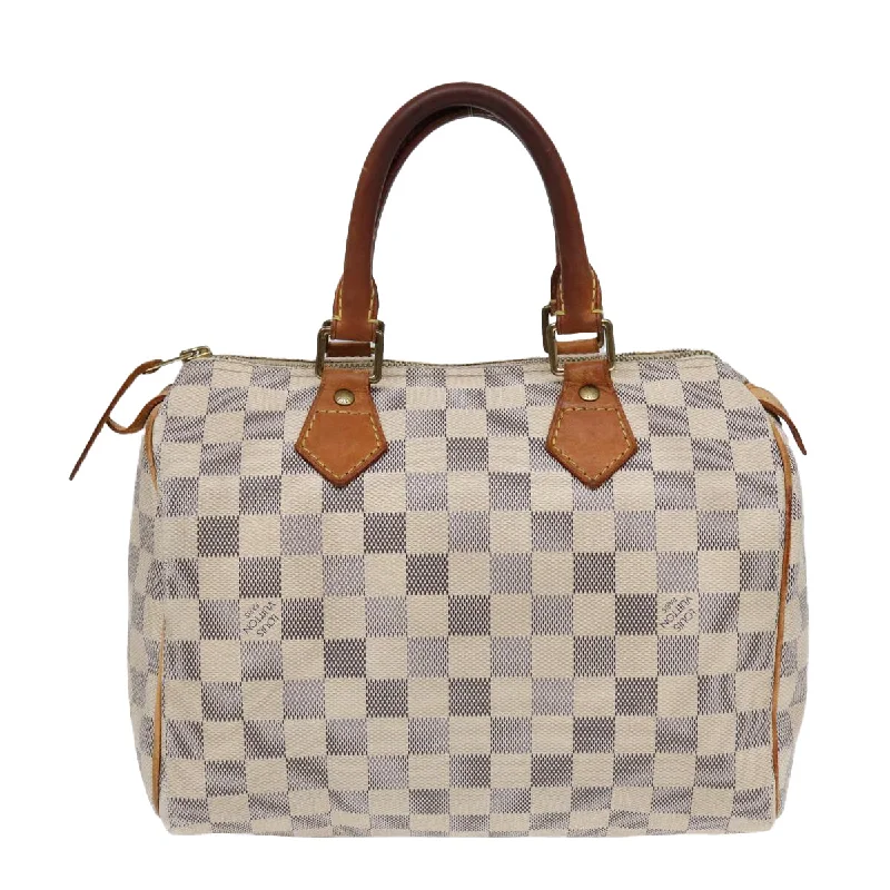 Louis Vuitton handbags with elegant details -LOUIS VUITTON Damier Azur Speedy 25 Hand Bag N41534 LV 85142