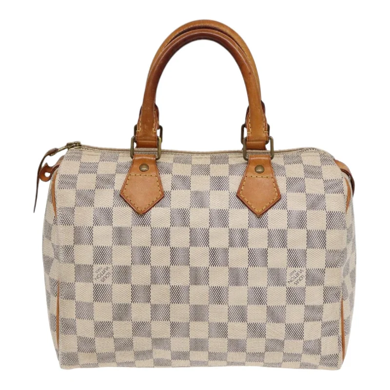 Louis Vuitton bags with luxury stitching -LOUIS VUITTON Damier Azur Speedy 25 Hand Bag N41534 LV 86654