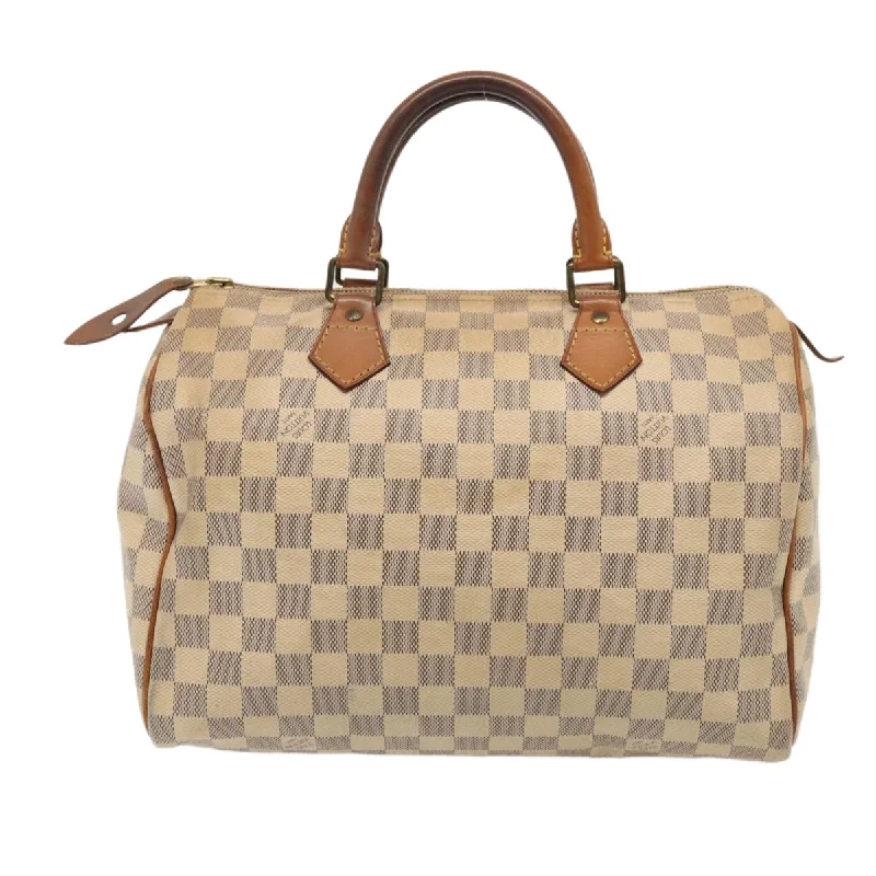 Louis Vuitton bags with sleek metallic finishes -LOUIS VUITTON Damier Azur Speedy 30 Hand Bag N41533 LV 85042