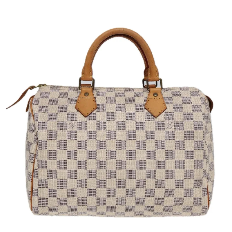 Louis Vuitton luxury handbags with premium stitching -LOUIS VUITTON Damier Azur Speedy 30 Hand Bag N41533 LV 86263